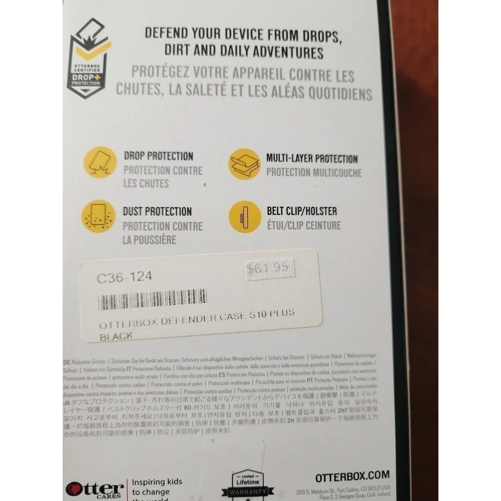 New OtterBox Defender Series  for Samsung Galaxy S10 plus   77-61411 Screenless
